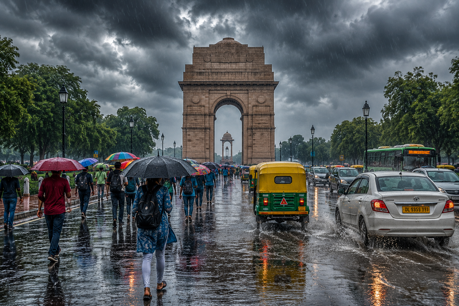 Southwest Monsoon Reaches Delhi, Bringing Relief from Heat but Raising Flood Concerns