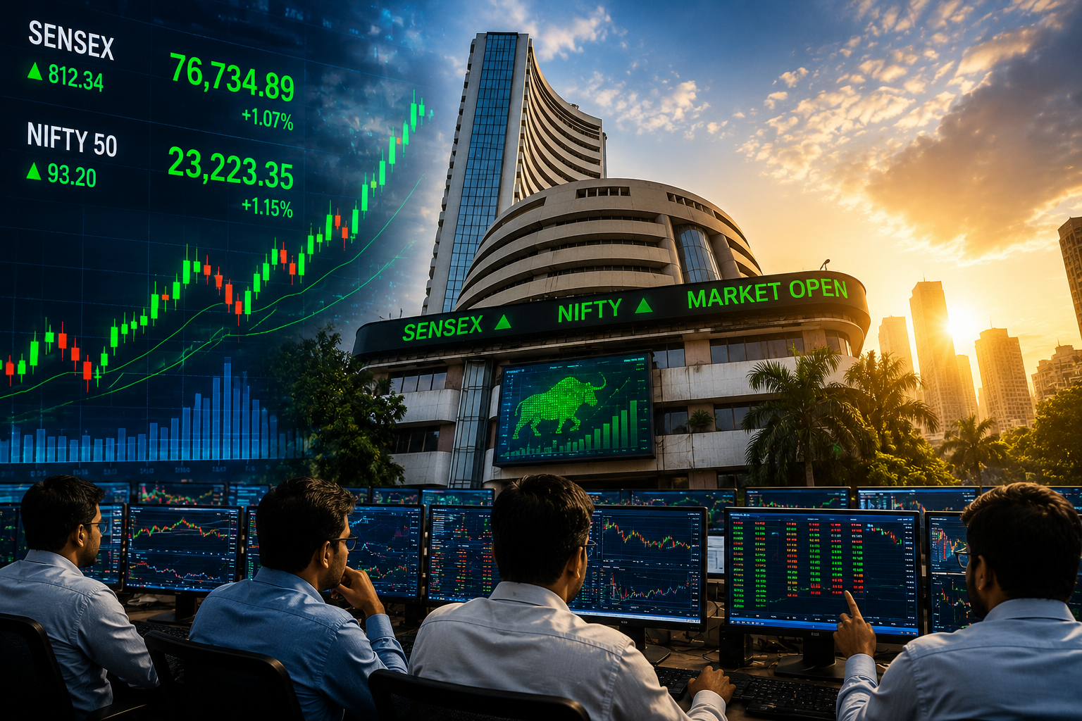 Sensex and Nifty Today: Indian Stock Market Opens Higher Amid Strong Global Cues
