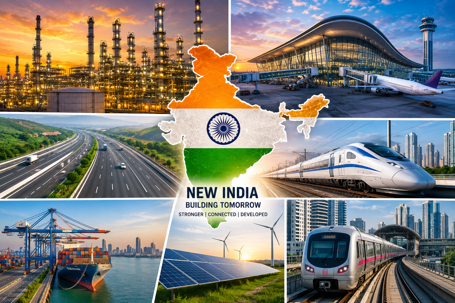 India Unveils ₹1.06 Lakh Crore Mega Infrastructure Projects: How New Refineries, Airports & Highways Will Transform the Nation