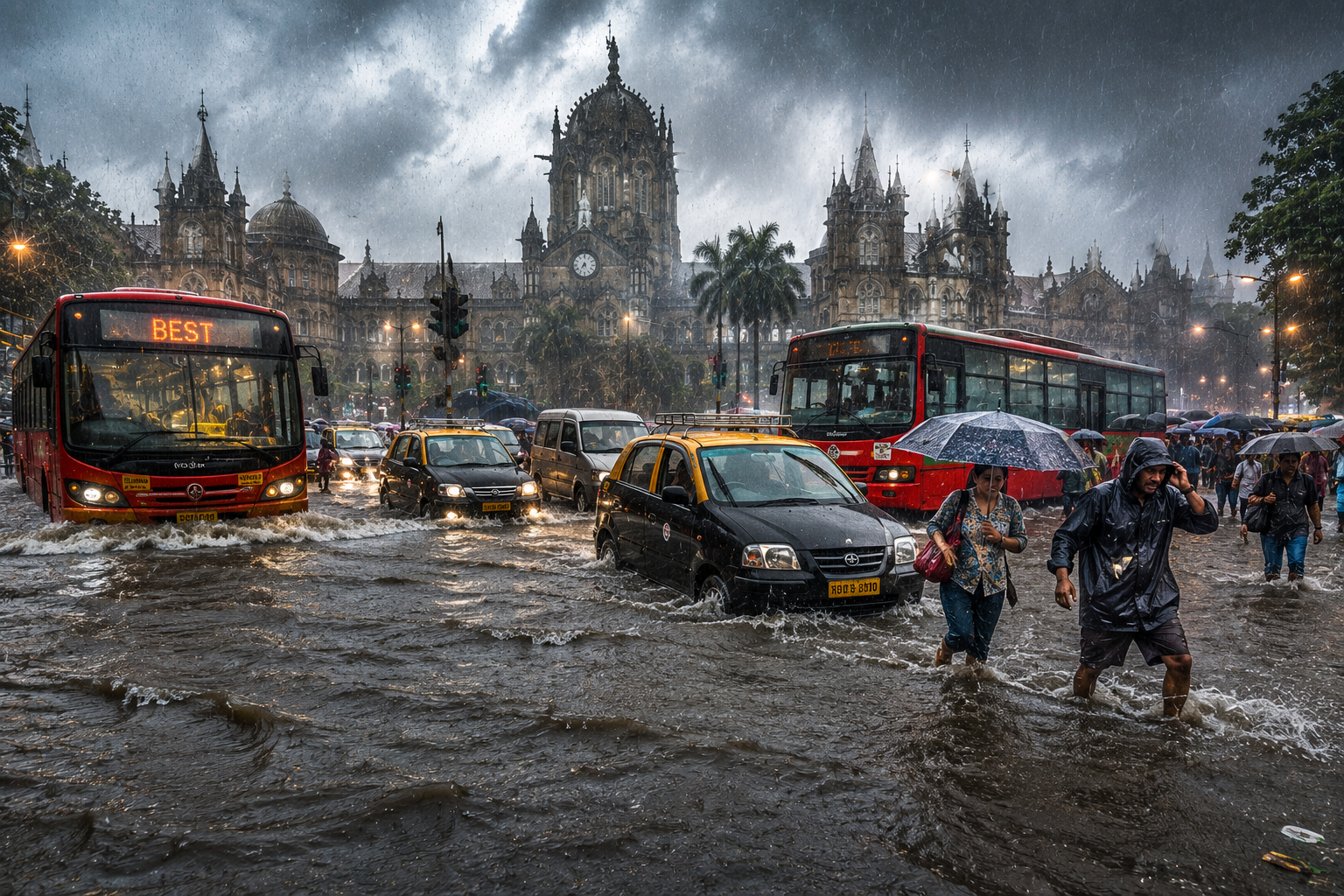 Mumbai Rain News Today: Red Alert Issued, Work From Home Advisory as Heavy Monsoon Brings City to a Standstill