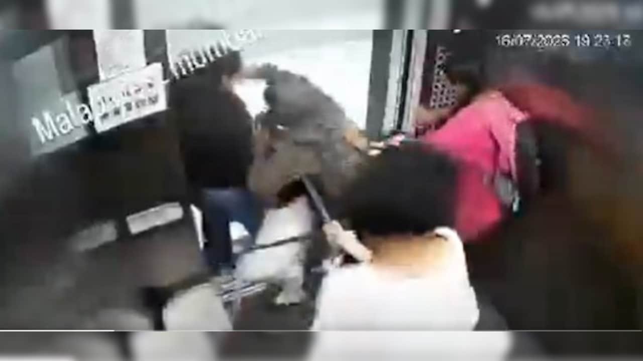 Video: Panic Inside Lift As Aggressive Pet Dog Lunges At Young Girls In Mumbai