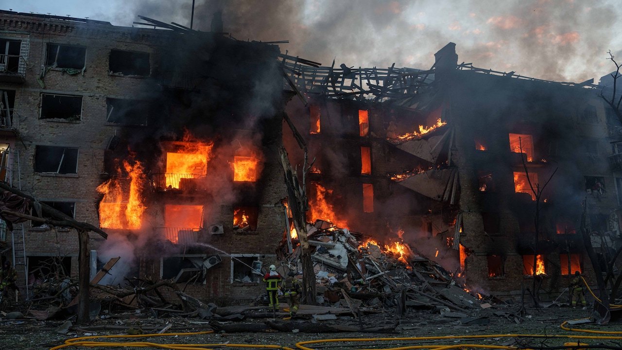 Russia Launches Largest Ballistic Missile Attack On Kyiv Since Start Of Ukraine War