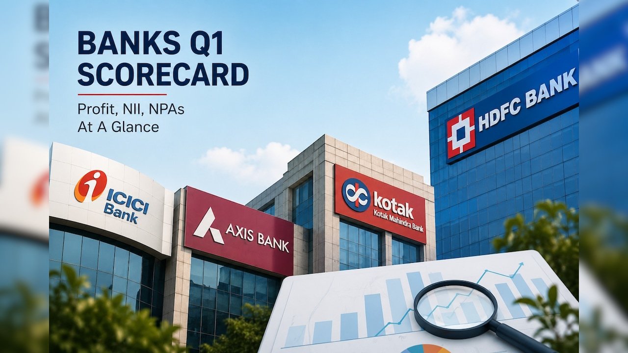 Banks Q1 Scorecard: ICICI, Axis, Kotak To HDFC Bank — Profit, NII, NPAs At A Glance
