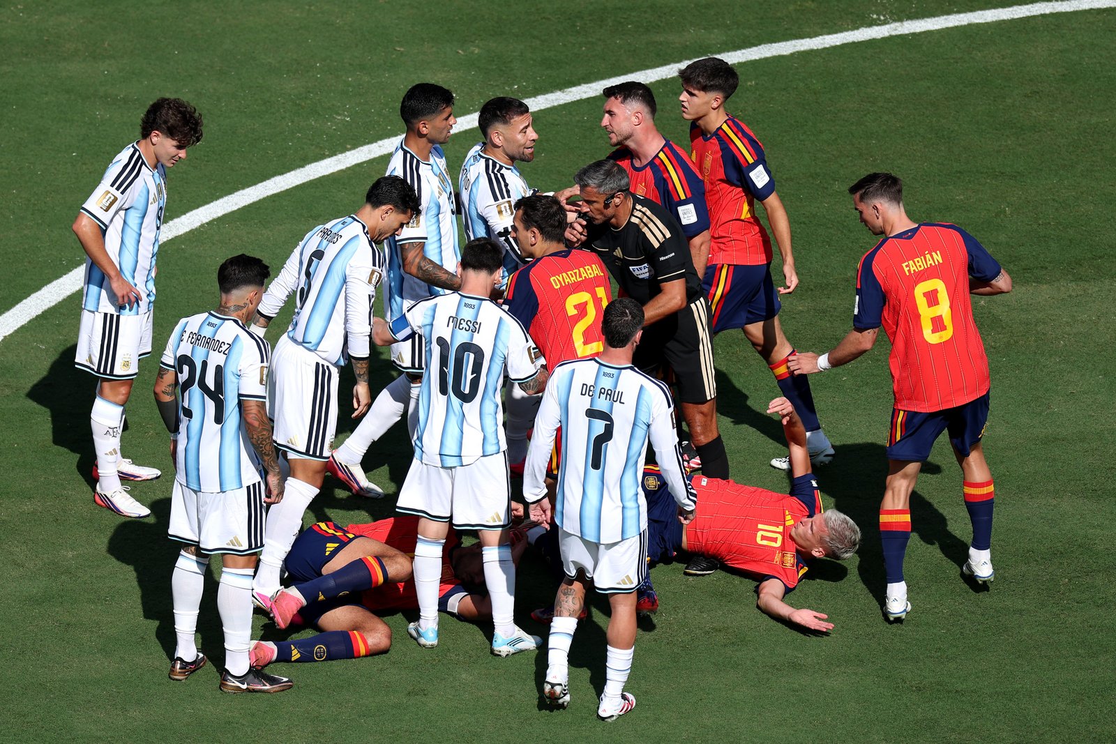 Argentina Star Involved In Row, Almost Comes To Blows With Spain Players