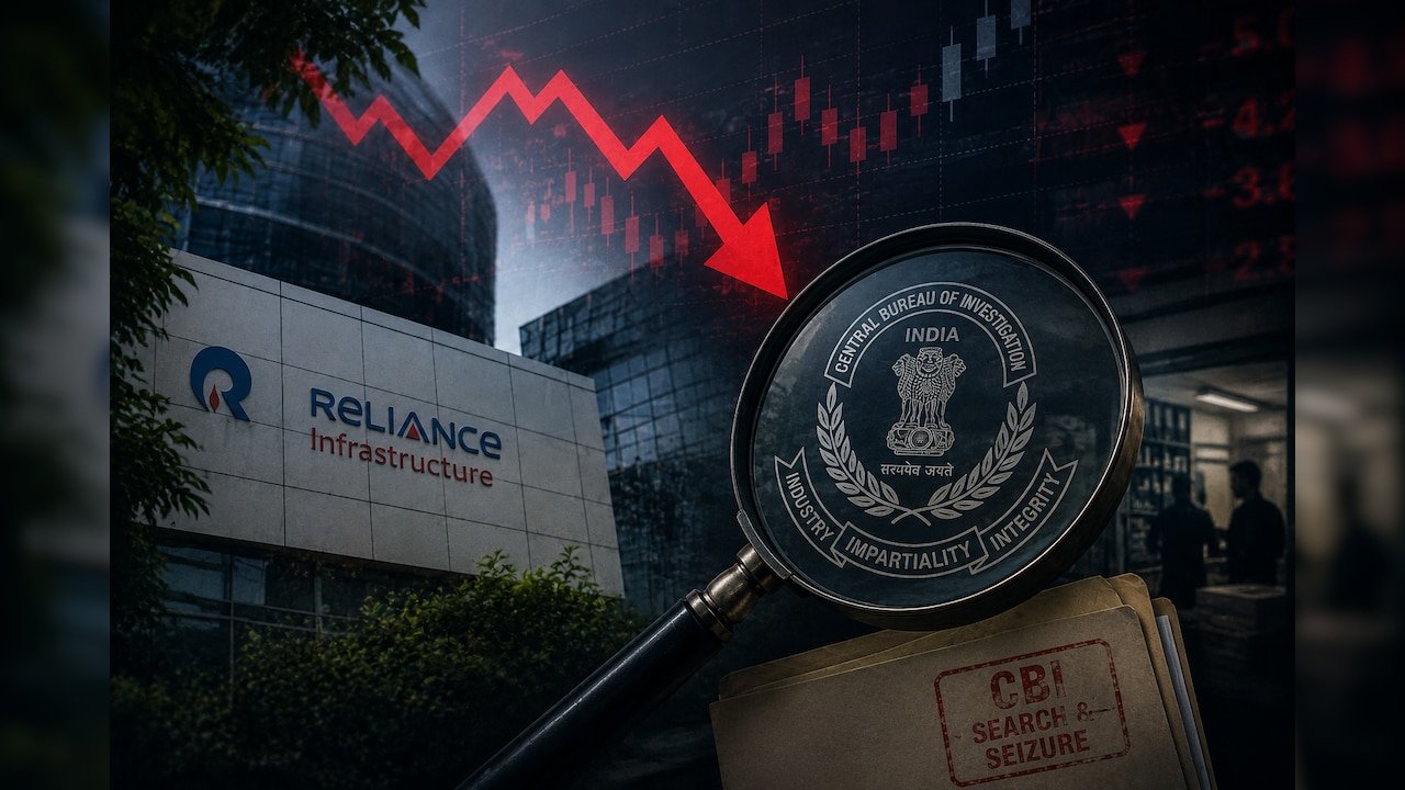 Reliance Infrastructure Shares Hit 5% Lower Circuit After CBI Search Operation — Key Details Inside