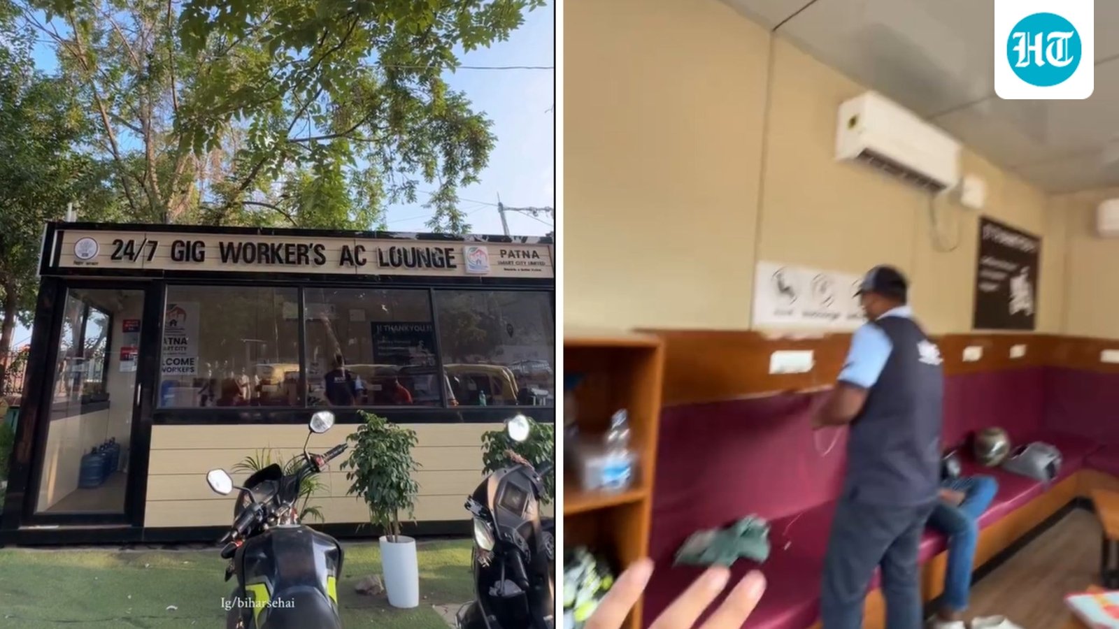 Man shows AC lounge for ‘Zomato, Swiggy, Rapido’ workers in Patna: ‘Bihar ki acchi chijen bahar kyu nahi jati?’