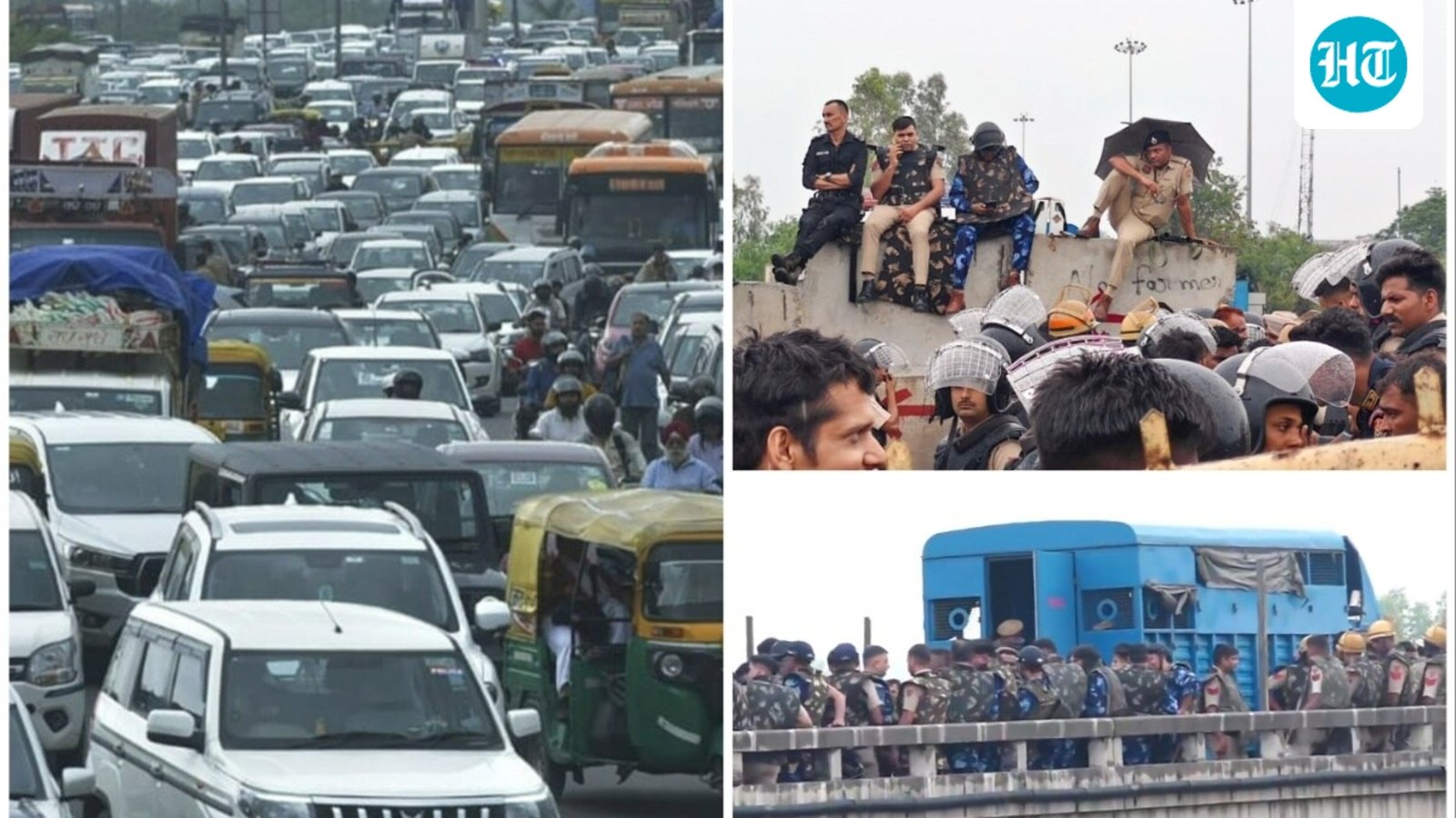 Double whammy for traffic in Delhi-NCR as youth, farmer protests choke roads