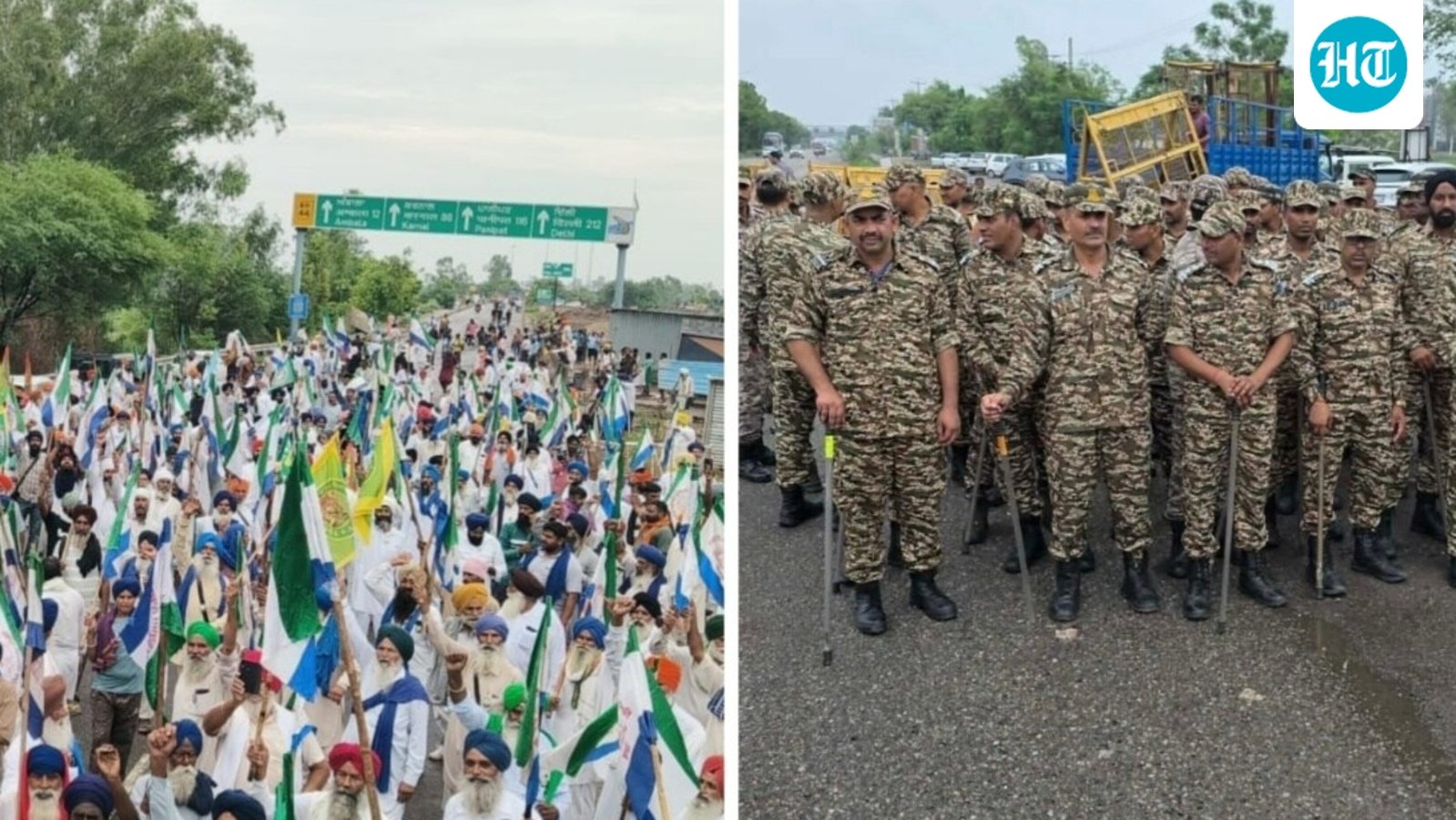 Thousands of farmers gather at Shambhu border ahead of march to Delhi. What's happening?