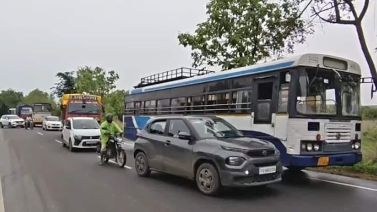 High-Speed Chase, Several Dents: Telangana Man Steals Bus, Gets Caught
