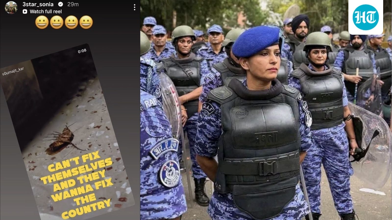 'Cockroaches never die': Why RAF officer Sonia Sehrawat, her Instagram story are at the centre of CJP protest