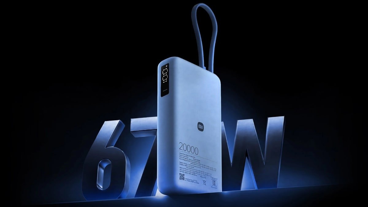 Xiaomi Power Bank 5i 20000 67W With Built-In USB Type-C Cable Launched in India: Price, Features