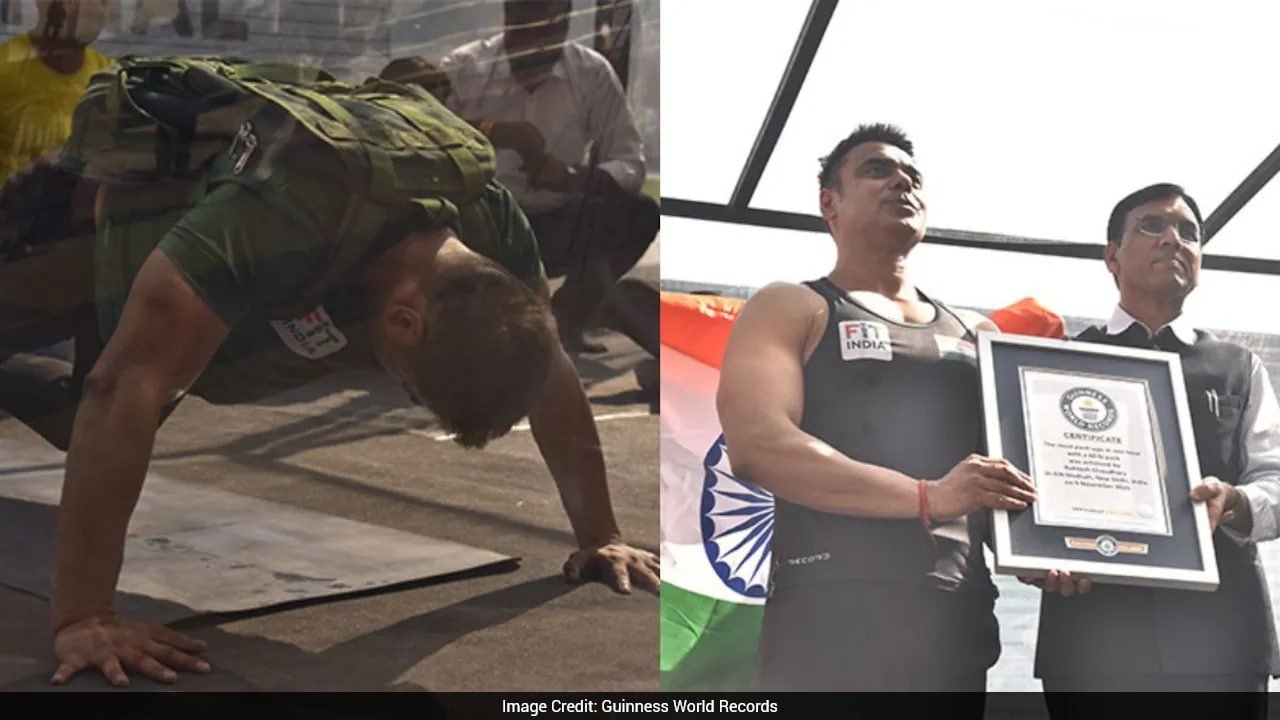 Bedridden For 2 Years, Indian Man Performs 847 Push-Ups With 27Kg Backpack To Break World Record