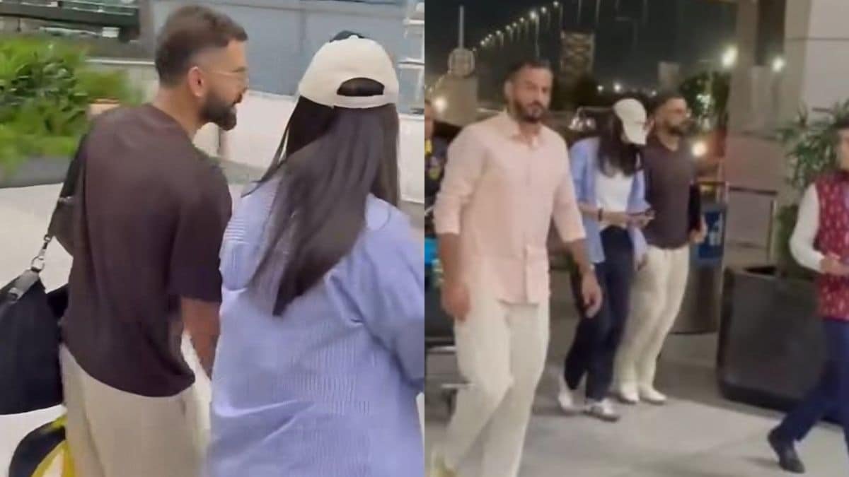 Virat Kohli, Anushka Sharma Spotted At Delhi Airport After Ashram Visit