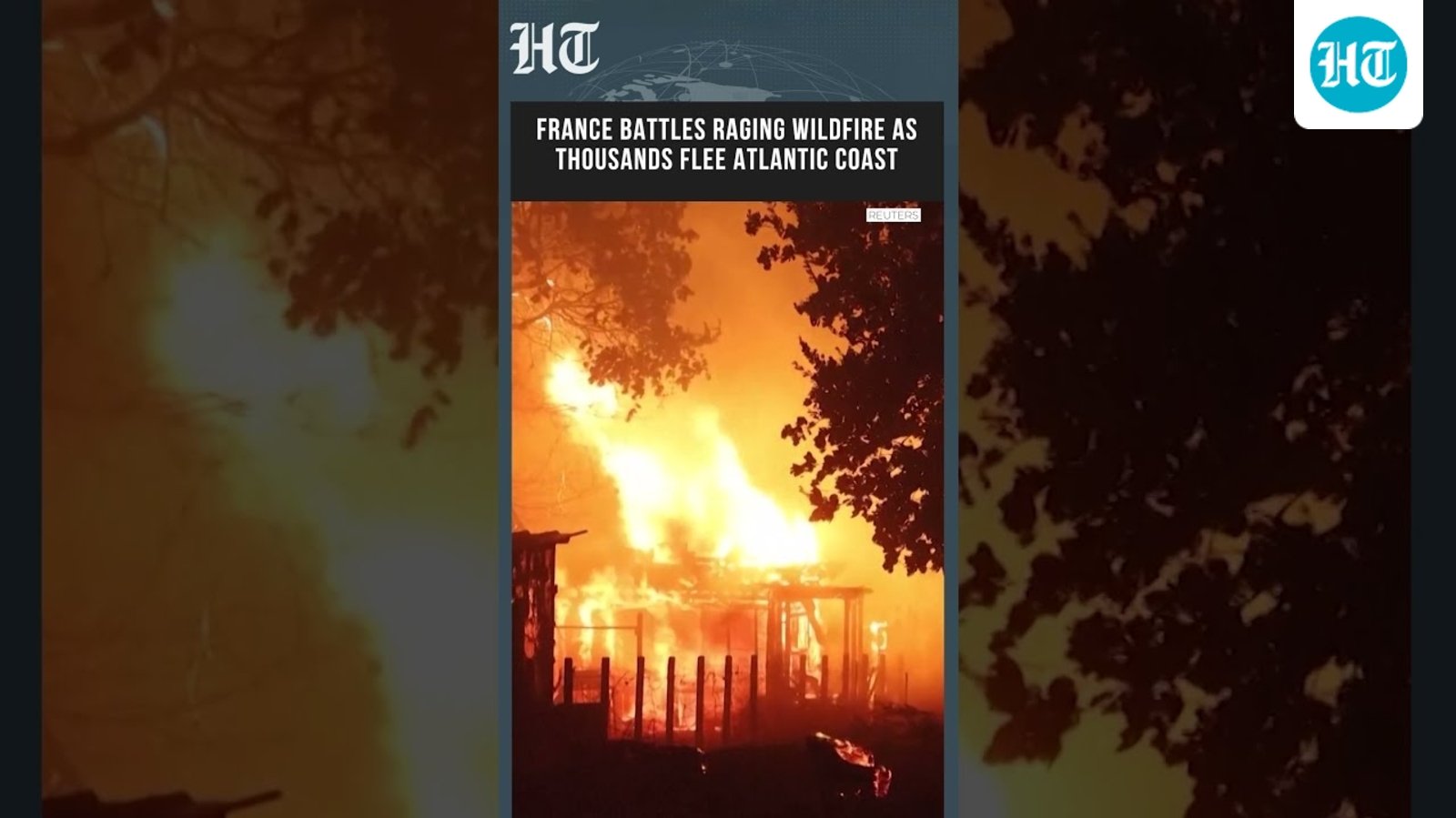 Atlantic Coast Wildfire Prompts Mass Evacuations Across Southwestern France