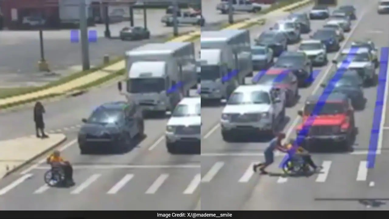 Man In Spider-Man Suit Rescues Wheelchair User At Busy Intersection, Wins Praise Online