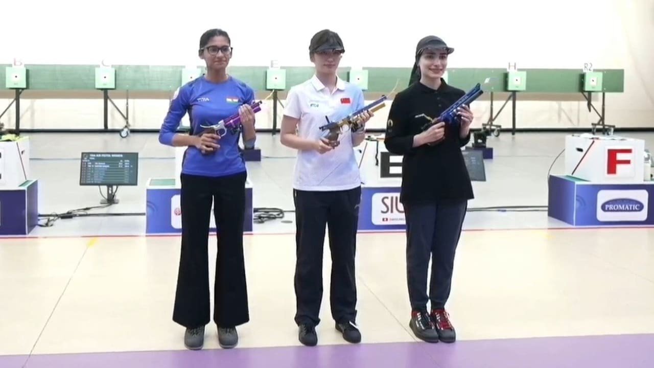 Sainyam Opens India's Medal Tally, Wins 10m Air Pistol Silver At ISSF World Cup In Hangzhou