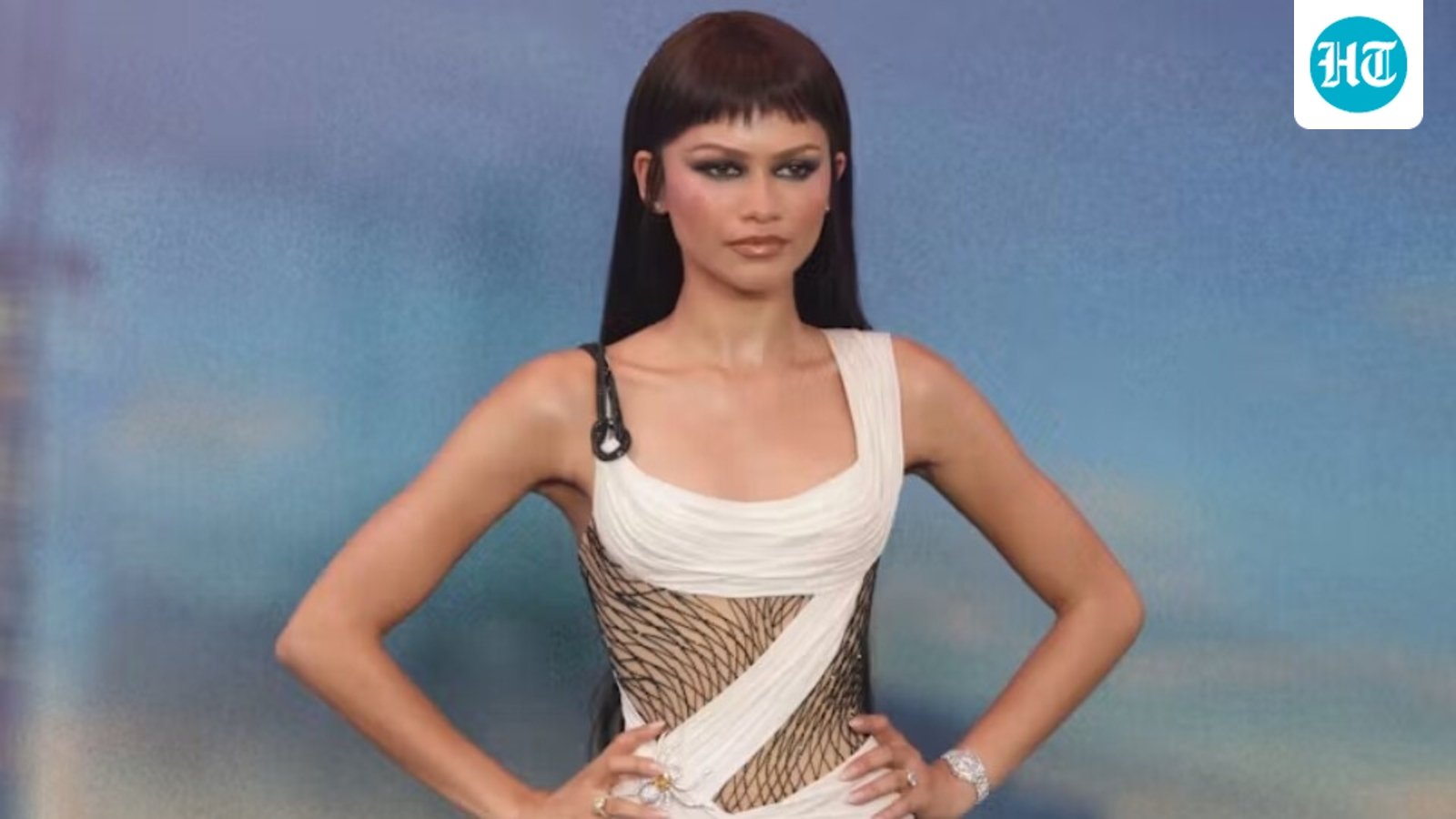 Zendaya serves edgy elegance for Spider-Man Brand New Day Shanghai premiere in baby bangs and spiderweb dress: Watch