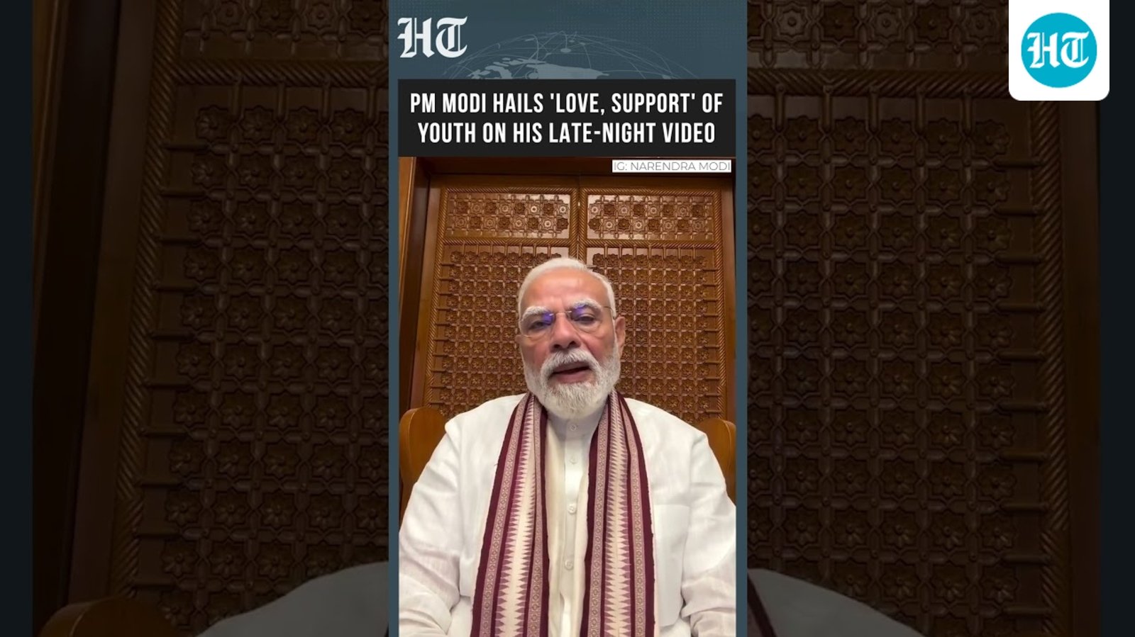 PM Modi Thanks India's Youth For Love And Support In Late-Night Video | Modi On NEET Paper