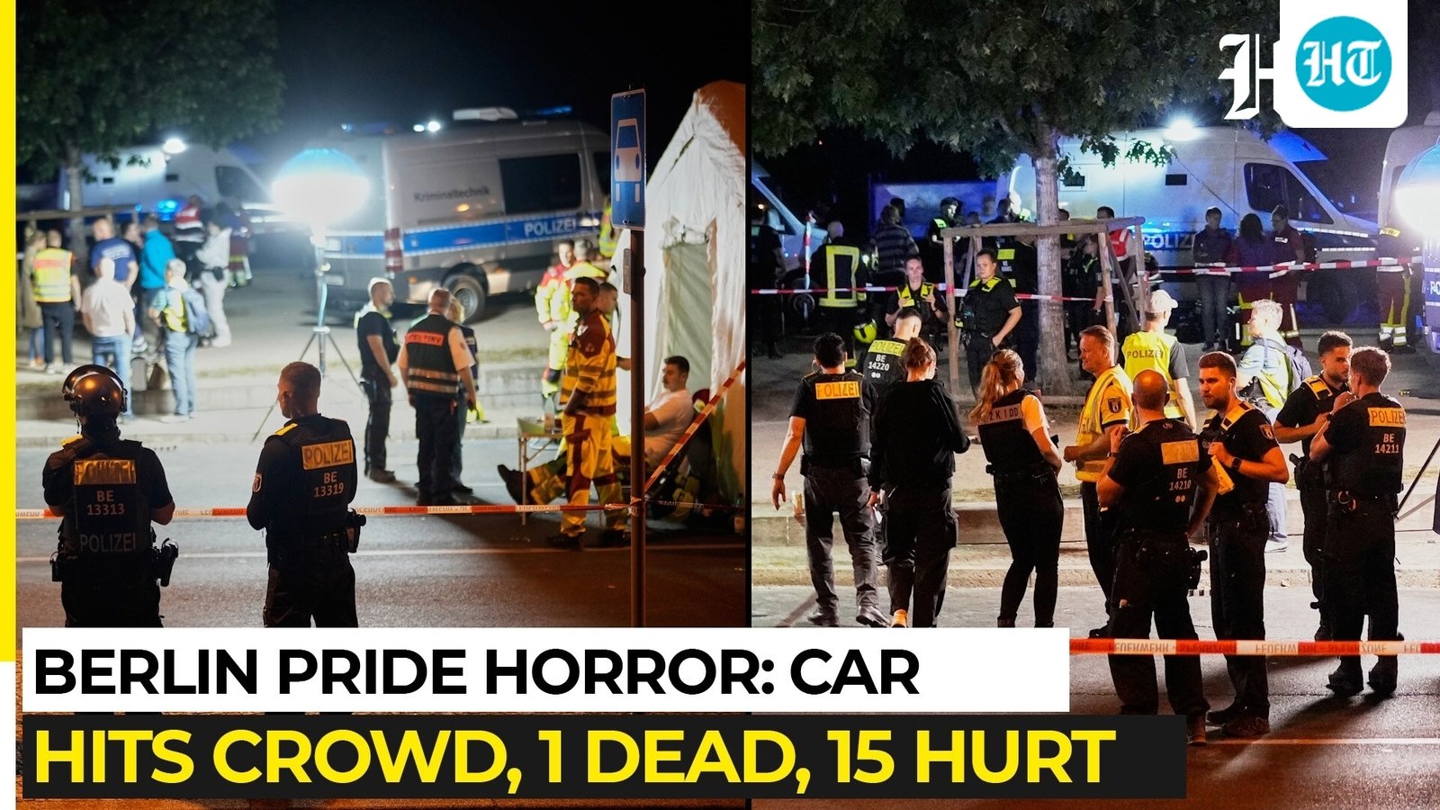 One killed, 15 injured as car plunges into Berlin pride crowd; police launch manhunt | Tiergarten