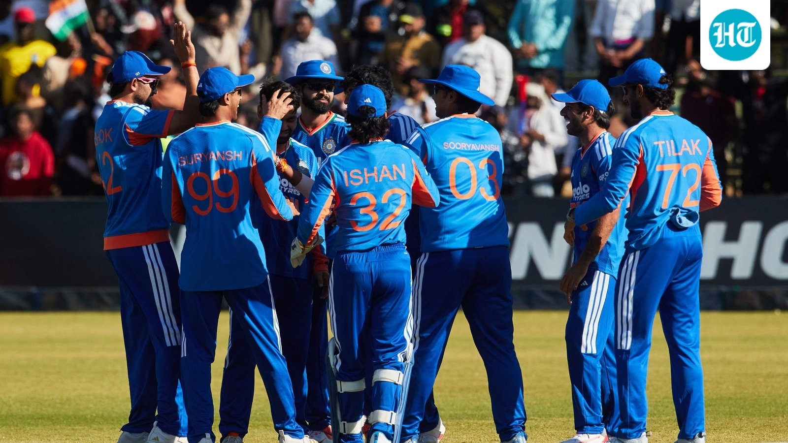 In pics: India thump Zimbabwe for a 3-0 whitewash; Vaibhav Sooryavanshi's 81 runs decisive