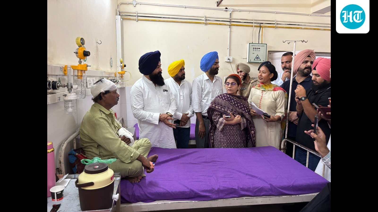 Barnala lathicharge: SC panel chief meets injured, assures justice