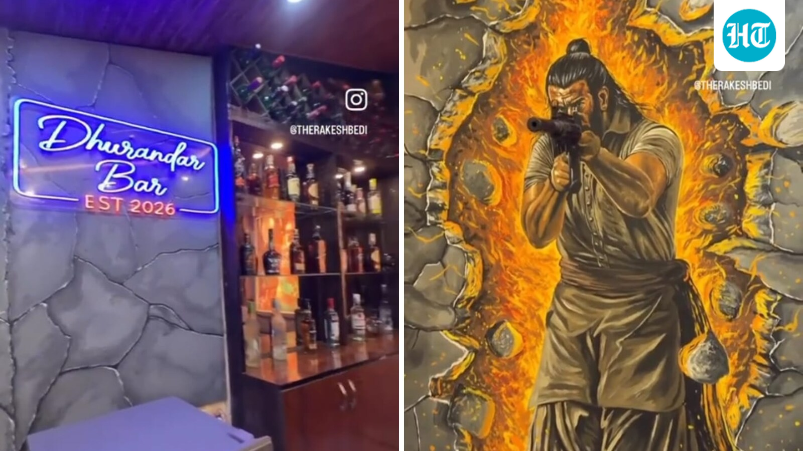 Army mess in Srinagar inaugurates 'Dhurandhar bar' with motifs from Ranveer Singh film, Rakesh Bedi gives tour. See pics