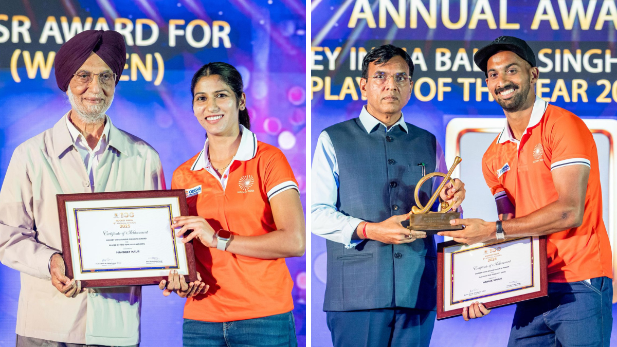 Hockey India awards: Hardik, Navneet win Player-of-the-Year awards