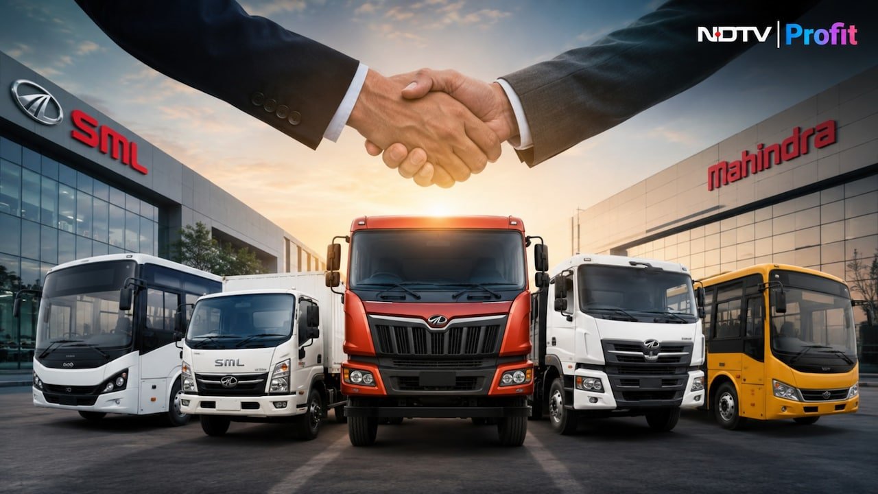 SML Mahindra Shares Rally 20% After Board Clears Mahindra Truck & Bus Division Acquisition