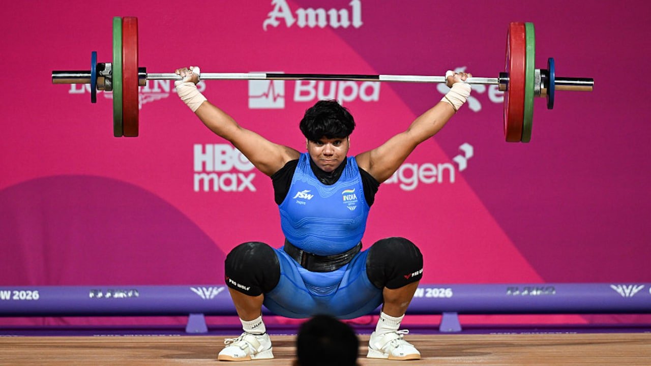 CWG 2026: Sanjana's Campaign Ends Abruptly After Snatch Heartbreak In Women's 77kg Weightlifting