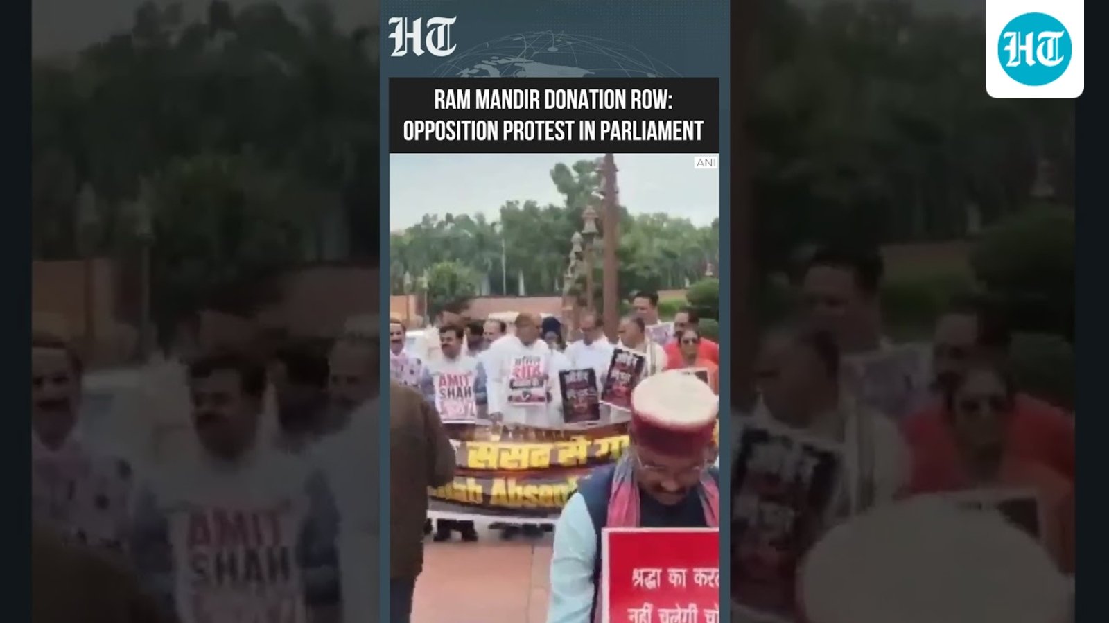 Watch: Opposition MPs Protest Over Alleged Ram Mandir Donation Embezzlement