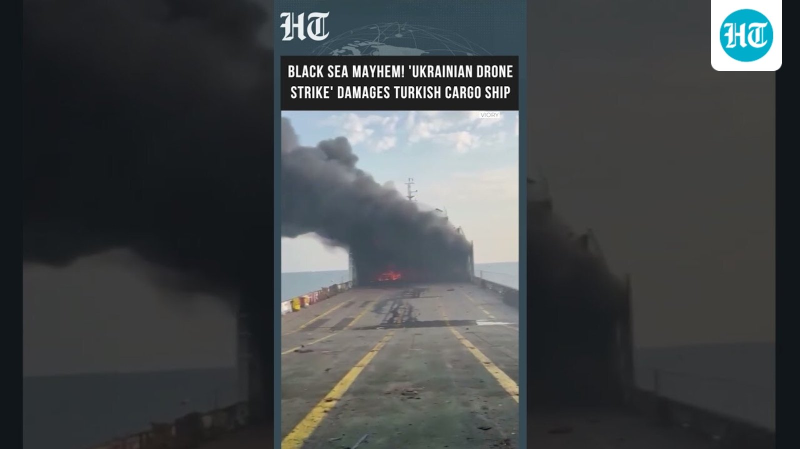 Turkish Cargo Ship Damaged in Suspected Drone Strike Near Russia's Novorossiysk