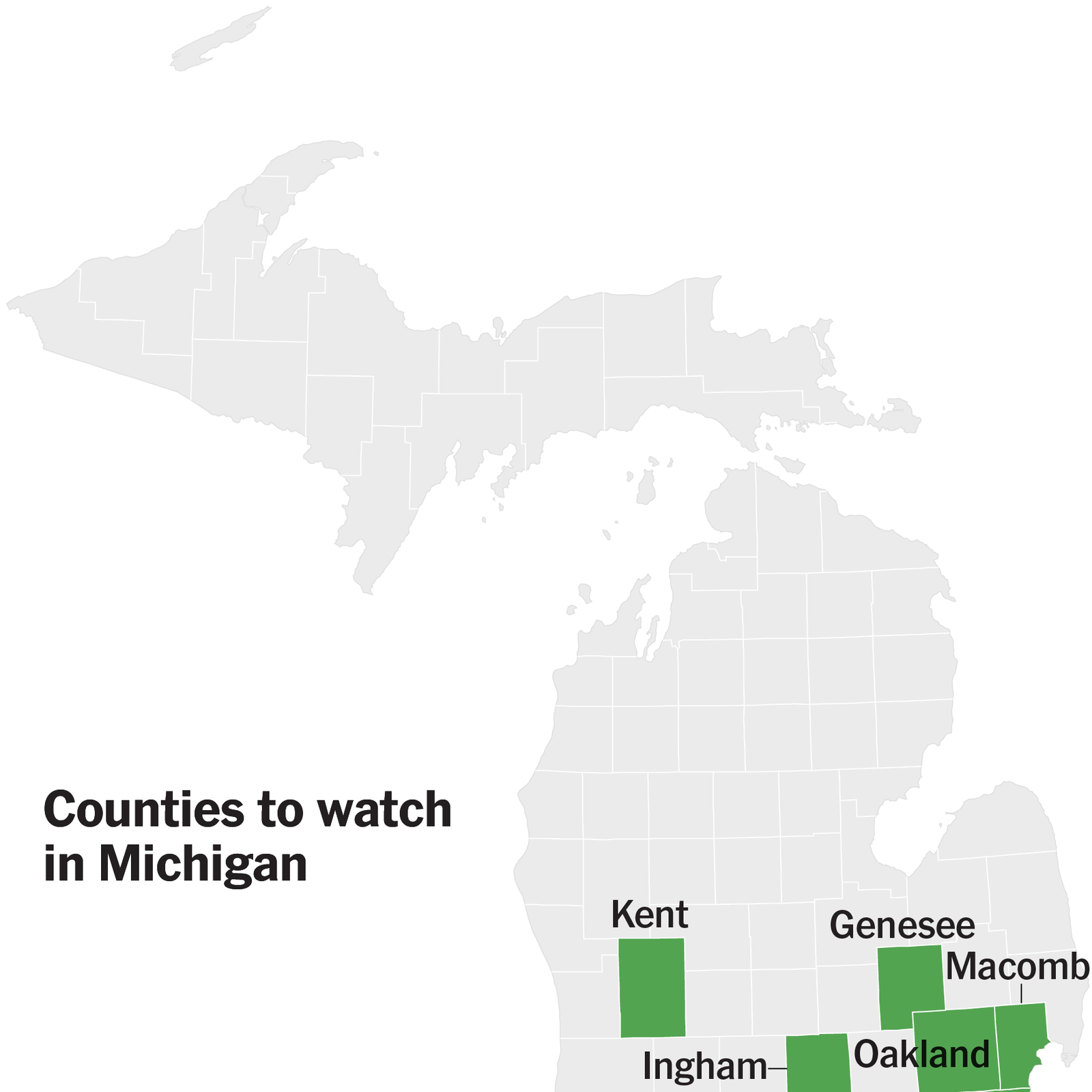 Counties to Watch in Michigan’s Democratic Senate Primary