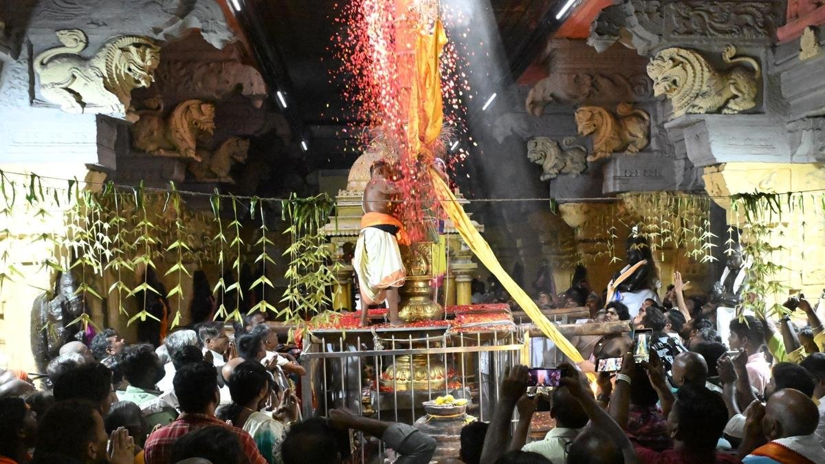 Aadi Thirukalyanam festival commences with flag hoisting at Sri Ramanathaswamy Temple