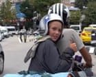 Father and son arrive in Turkey, seven months after leaving Sydney on a Vespa – video