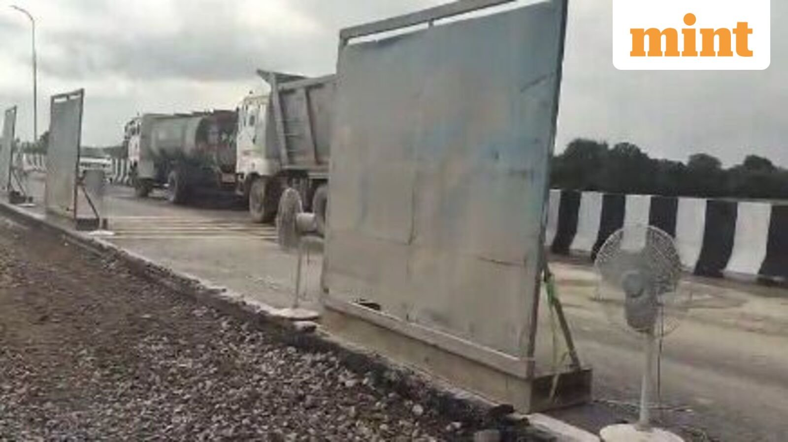 Pedestal fans drying  ₹4,200 crore Kanpur-Lucknow Expressway go viral; internet reacts — 'Rolling back to stone age'