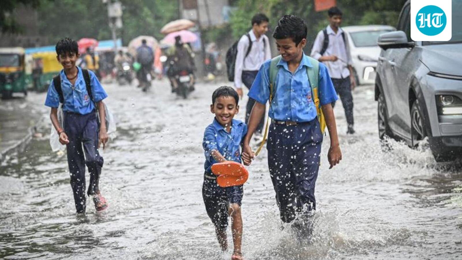Delhi: IMD issues ‘red alert’ for parts of city amid heavy rain; AQI ‘satisfactory’