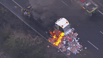 Truck fire chokes Sydney’s M5 for hours during afternoon peak