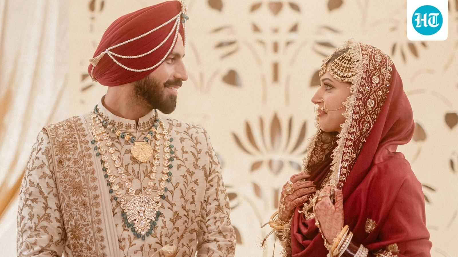 KKR all-rounder Ramandeep Singh ties knot with Kaisi Yeh Yaariyan actor Charlie Chauhan; Arshdeep, Naman and Jay attend