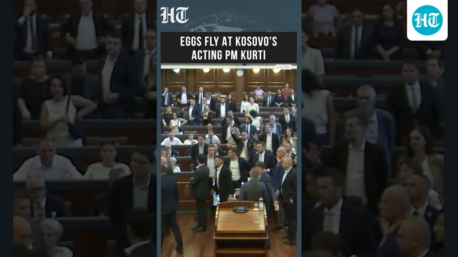 Kosovo Parliament Erupts as Opposition MP Throws Eggs at Acting PM Albin Kurti