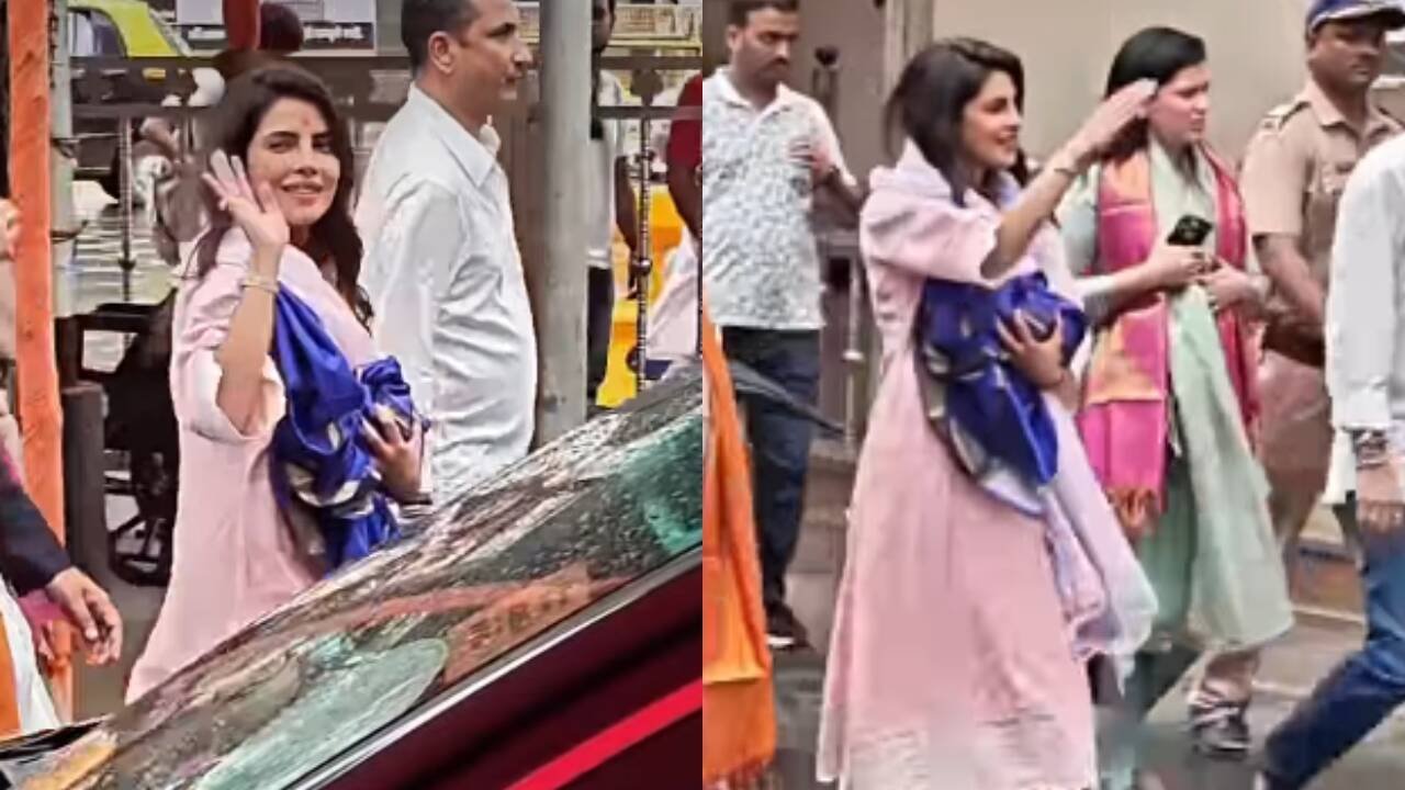 Priyanka Chopra visits Siddhivinayak Temple with cousin Mannara in rare visit to Mumbai