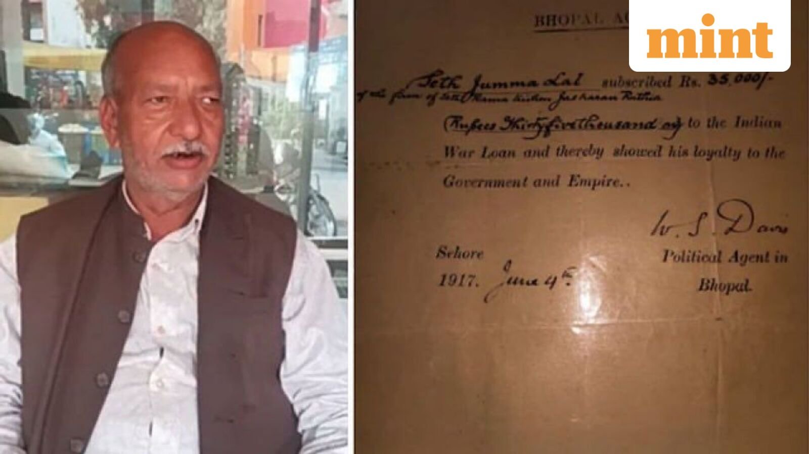 Meet the Madhya Pradesh family who loaned  ₹35,000 to British govt in 1917 for World War I