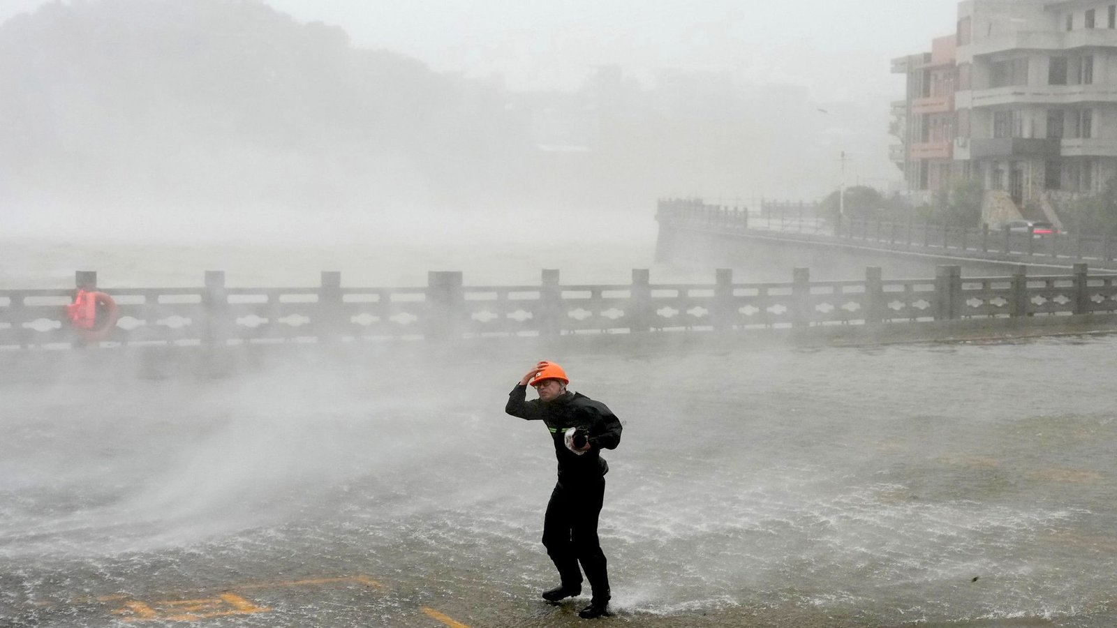 Hundreds of flights cancelled as Typhoon Dolphin hits China