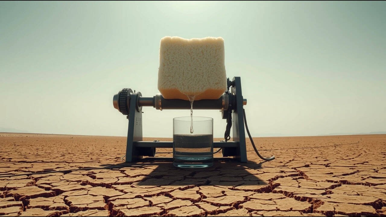 German scientists made a sponge-like material that pulls drinking water from air