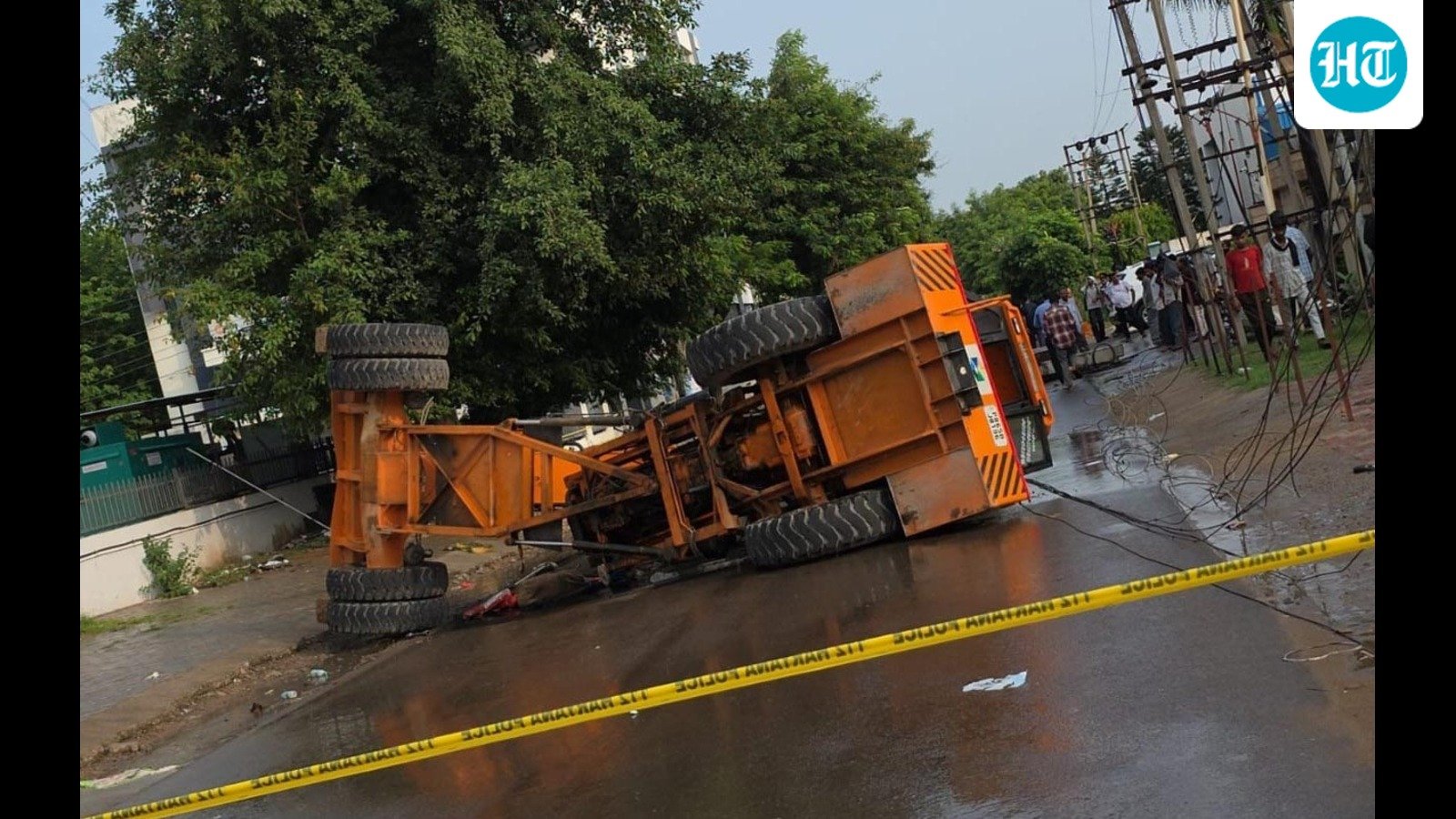 Panchkula tragedy: Two helpers killed as crane topples while lifting generator to roof of four-storey building