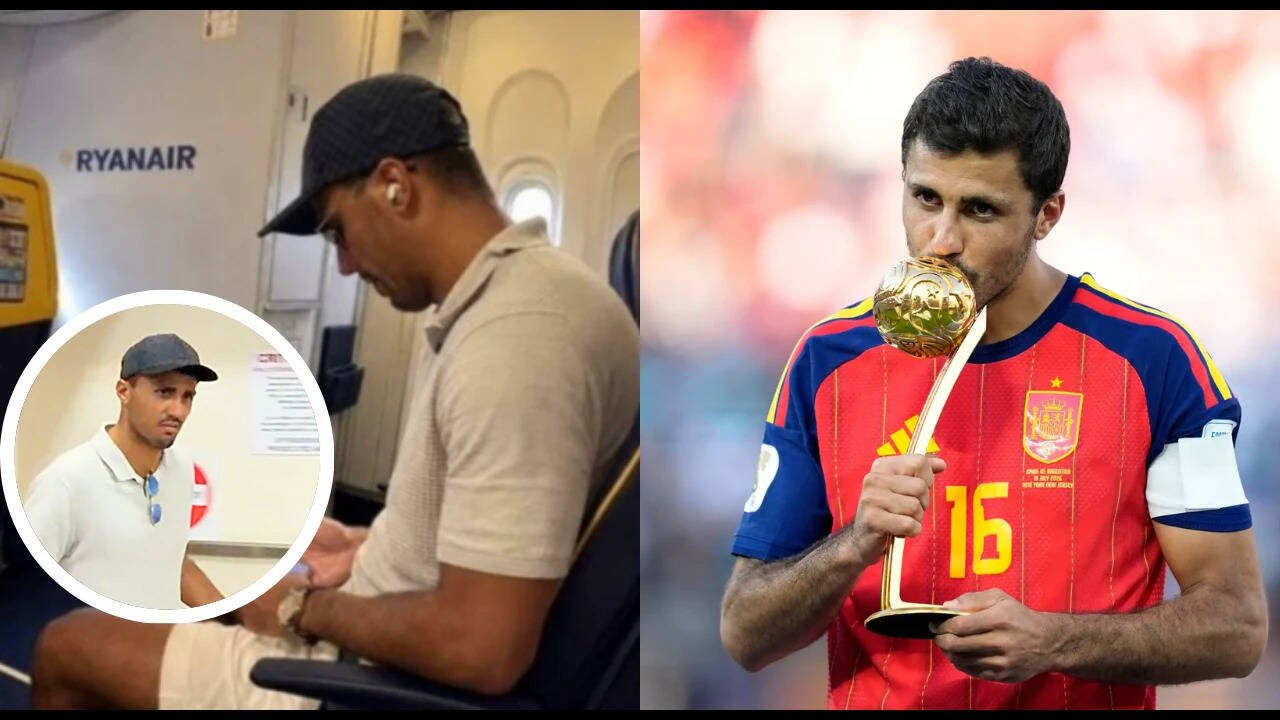 Rodri stuns passengers on ultra-budget Ryanair flight to Liverpool after World Cup glory