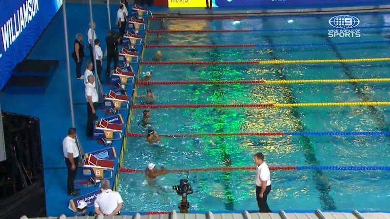Williamson pips rival for gold in 50m breaststroke