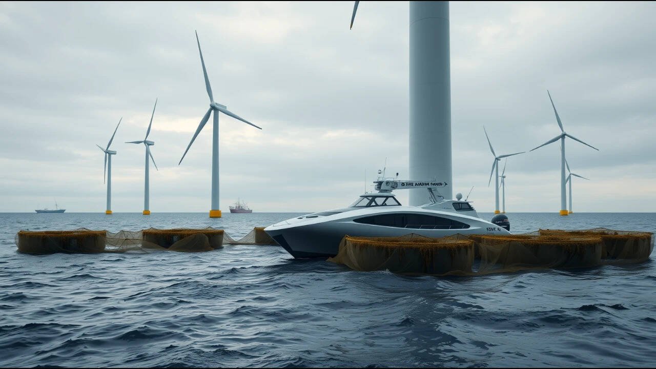 World's first seaweed harvest between 139 offshore wind turbines in Netherlands