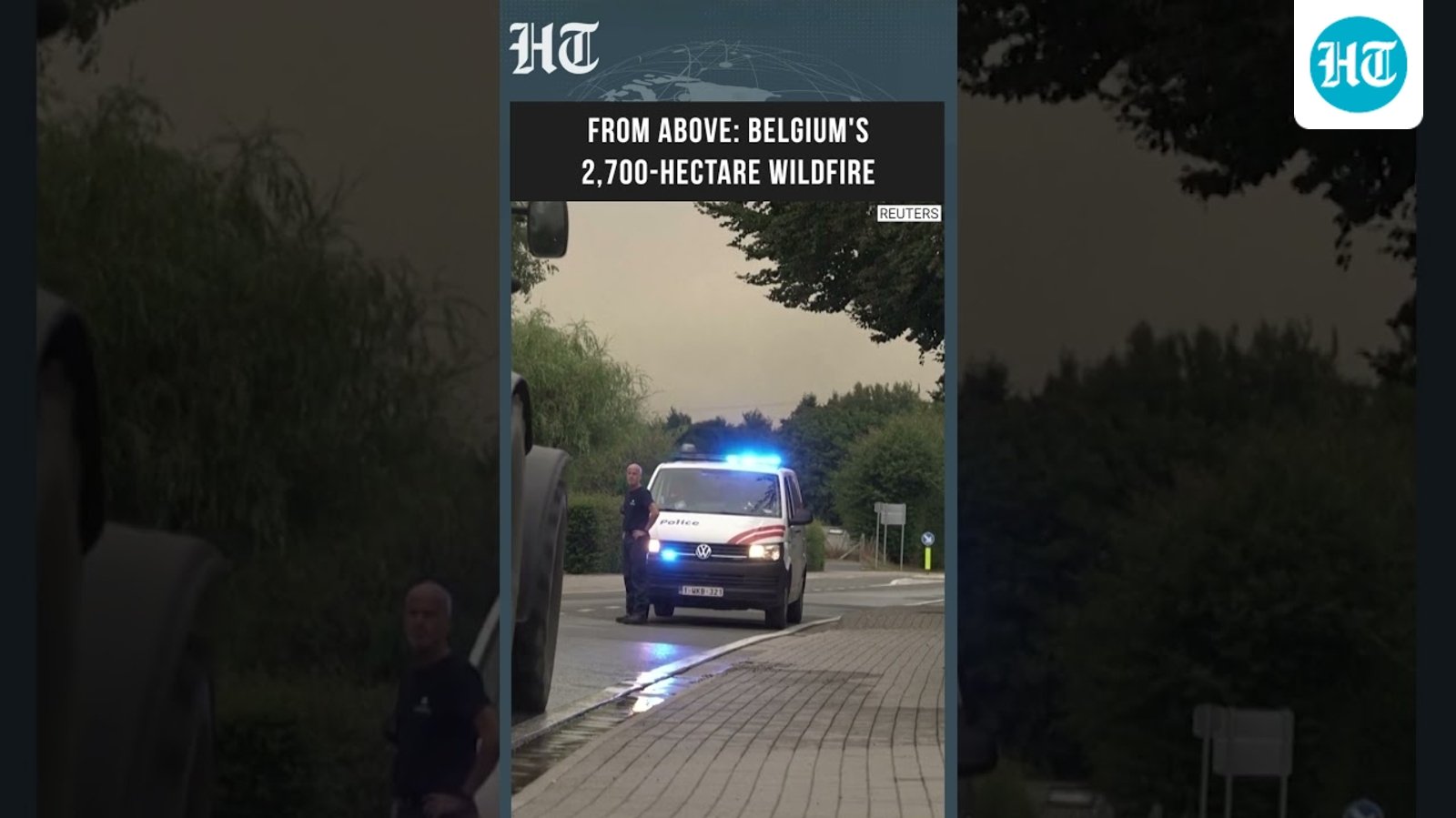 Watch: Drone Footage Shows Belgium's Scariest And Biggest Wildfire On Record