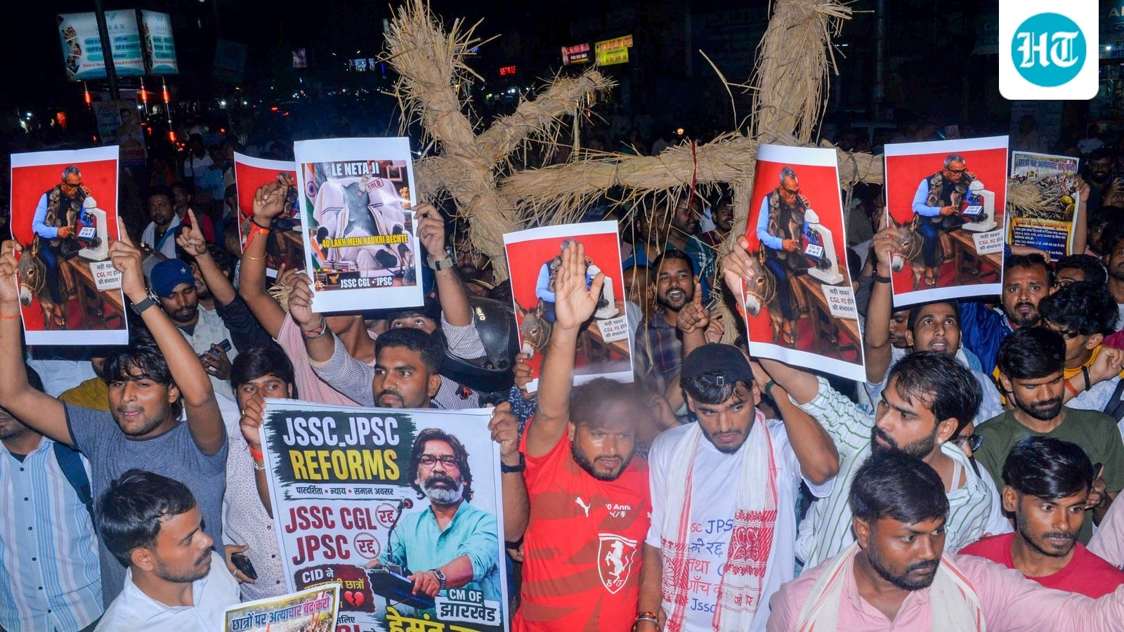CID raids Jharkhand Staff Selection Commission office over exam irregularities amid protest