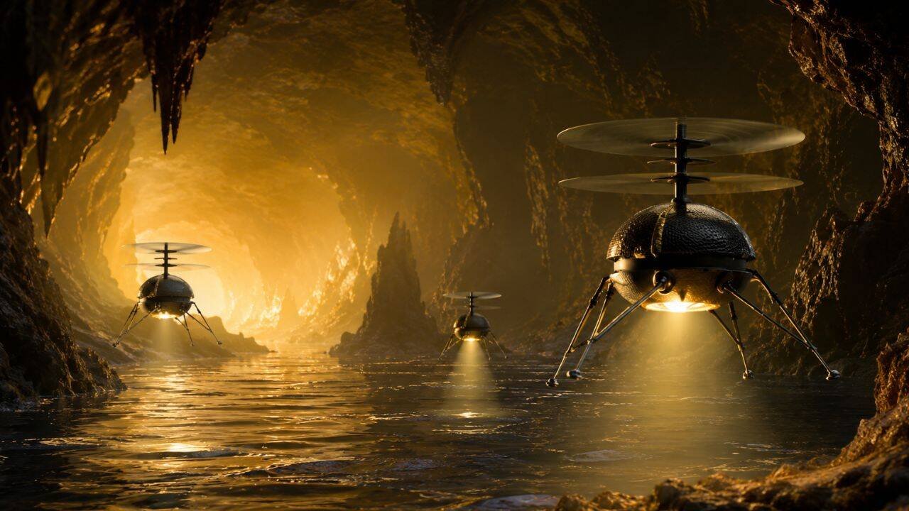 NASA-backed aerobots could explore caves on Saturn's moon Titan